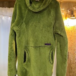 Melanzana High Loft Hoodie - Lime Green M